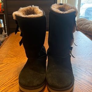 KOOLABURRA BY UGG/ VICTORIA TALL BLACK SIZE 7 WOMAN’S BOOTS (AUTHENTIC)